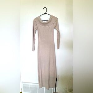 Abercrombie & Fitch off-the-shoulder midi sweater dress